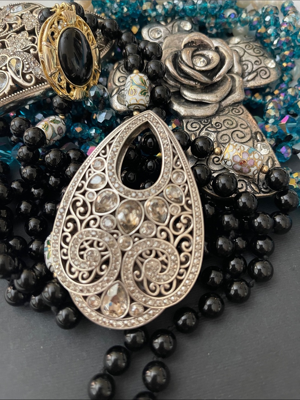 Brighton  Silver Filigree Pendant only, never worn